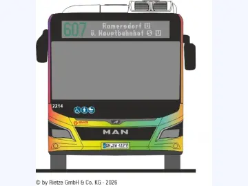 SWB MAN 12C - Bonn bleibt bunt - Linie 607 Ramersdorf