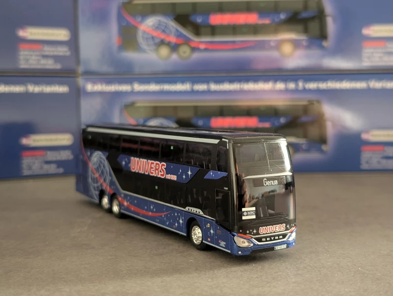 Univers Modellbus Setra S531DT - MSC Genua (B-Ware)